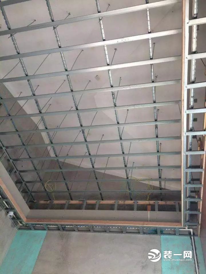 ▼天花轻钢龙骨吊顶工艺